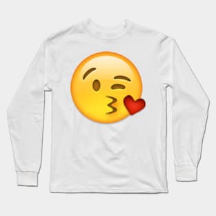 Kiss Emoji Long Sleeve T-Shirt